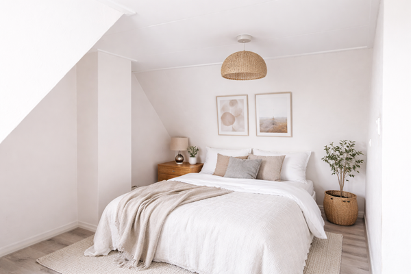 Minimalistisch Scandinavisch slaapkamerinterieur.png